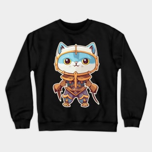 Chibi Cute Cat In Costume 2 Crewneck Sweatshirt